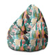 Puf Pearshape Abstrakcyjna Monstera-M-Velvet