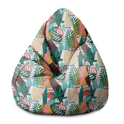 Puf Pearshape Abstrakcyjna Monstera-S-Oxford