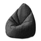 Pearshape Pouf Aesthetic Grid-M-Velvet