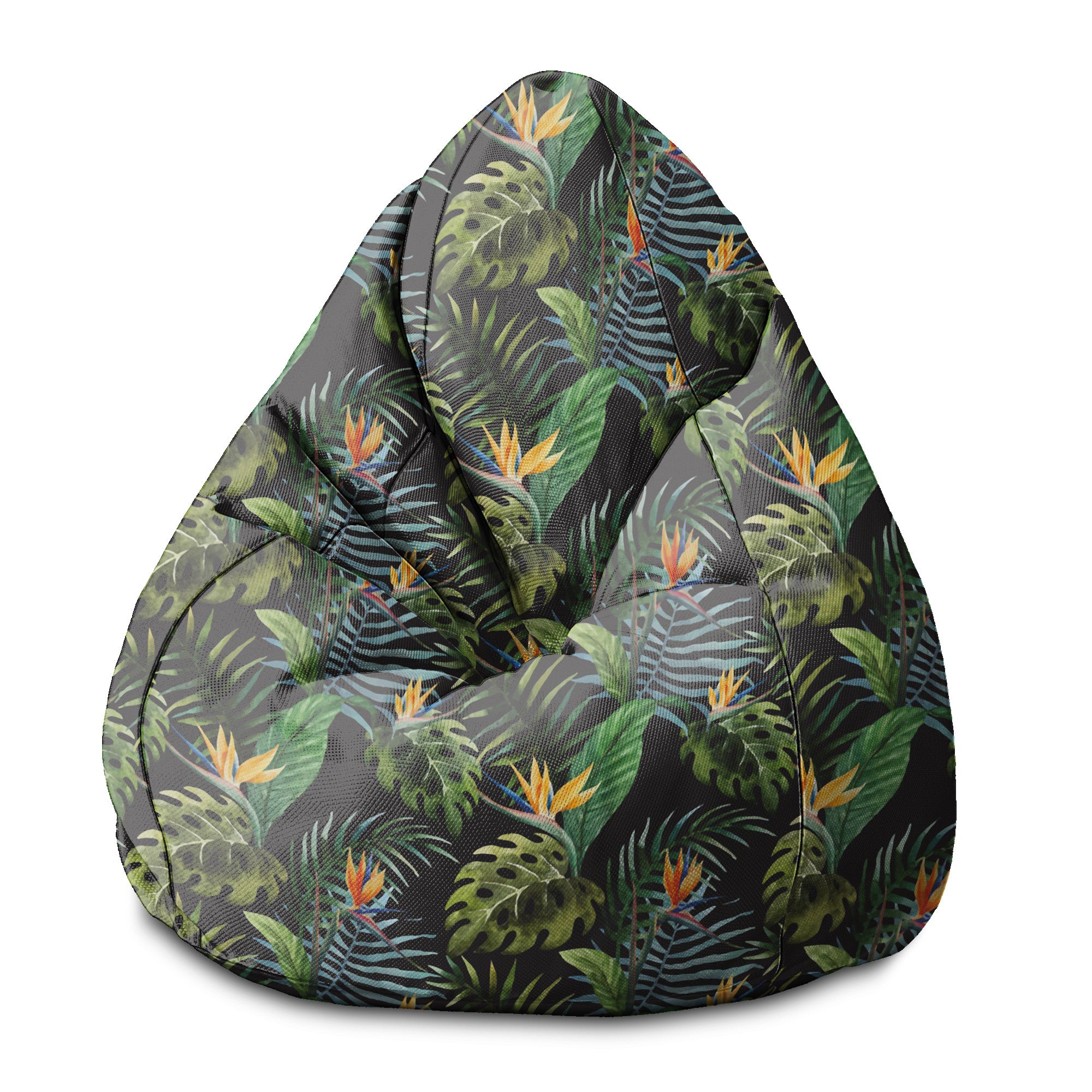 Puf Pearshape Akwarela Na Czarnym