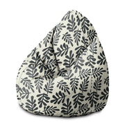 Puf Pearshape Artistic Abstract Leaves-M-Oxford