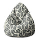 Puf Pearshape Artistic Abstract Leaves-S-Oxford