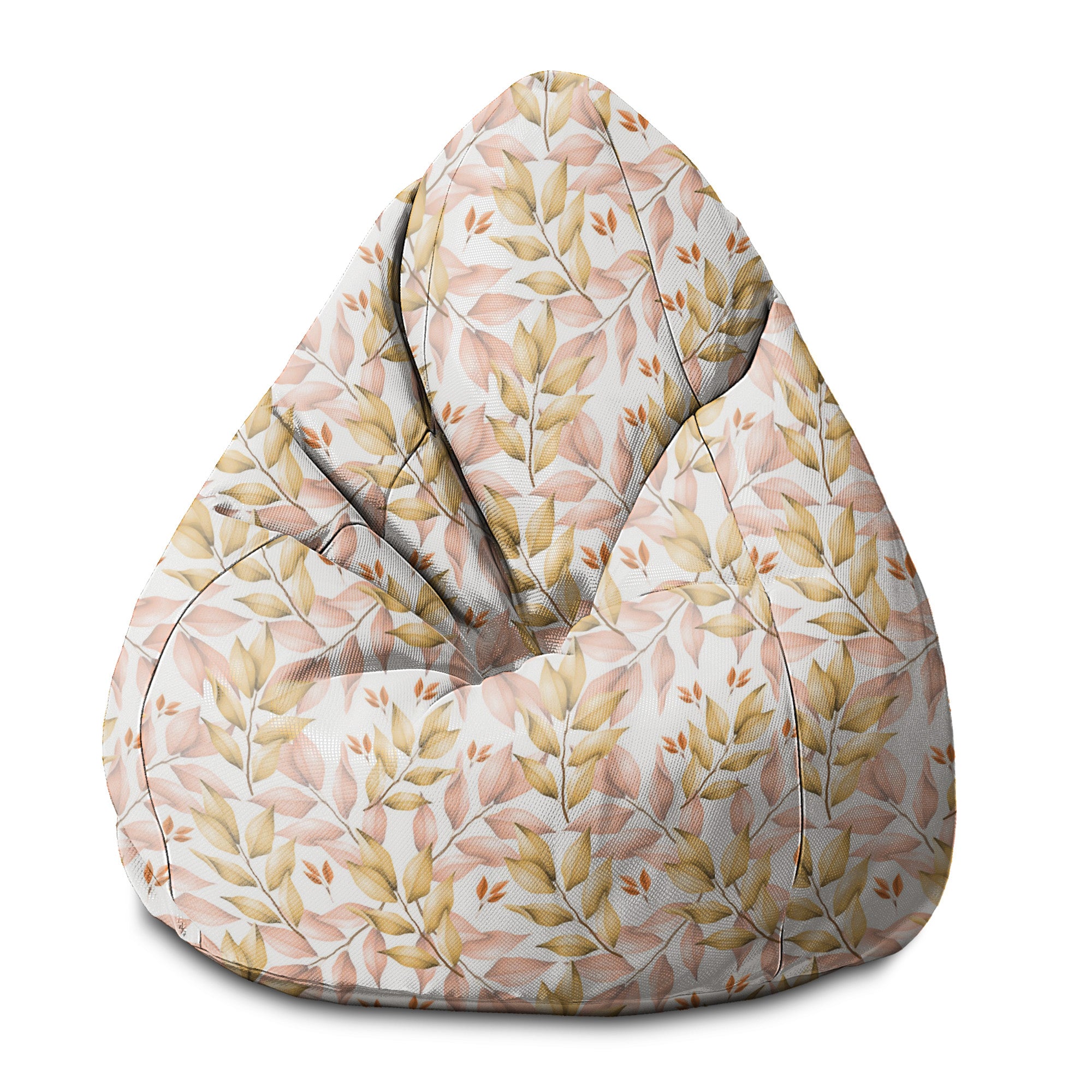 Puf Pearshape Autumn Gold Leaves-S-Velvet