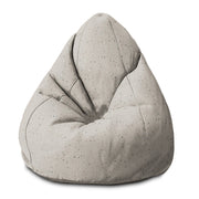 Puf Birnenform Beige Druck mit Punkten