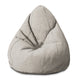 Puf Birnenform Beige Druck mit Punkten