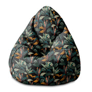 Puf Pearshape  Black Tropical Forest-S-Oxford