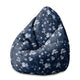 Puf Pearshape Blue Botanical-M-Oxford