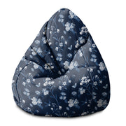 Puf Pearshape Blue Botanical-S-Velvet