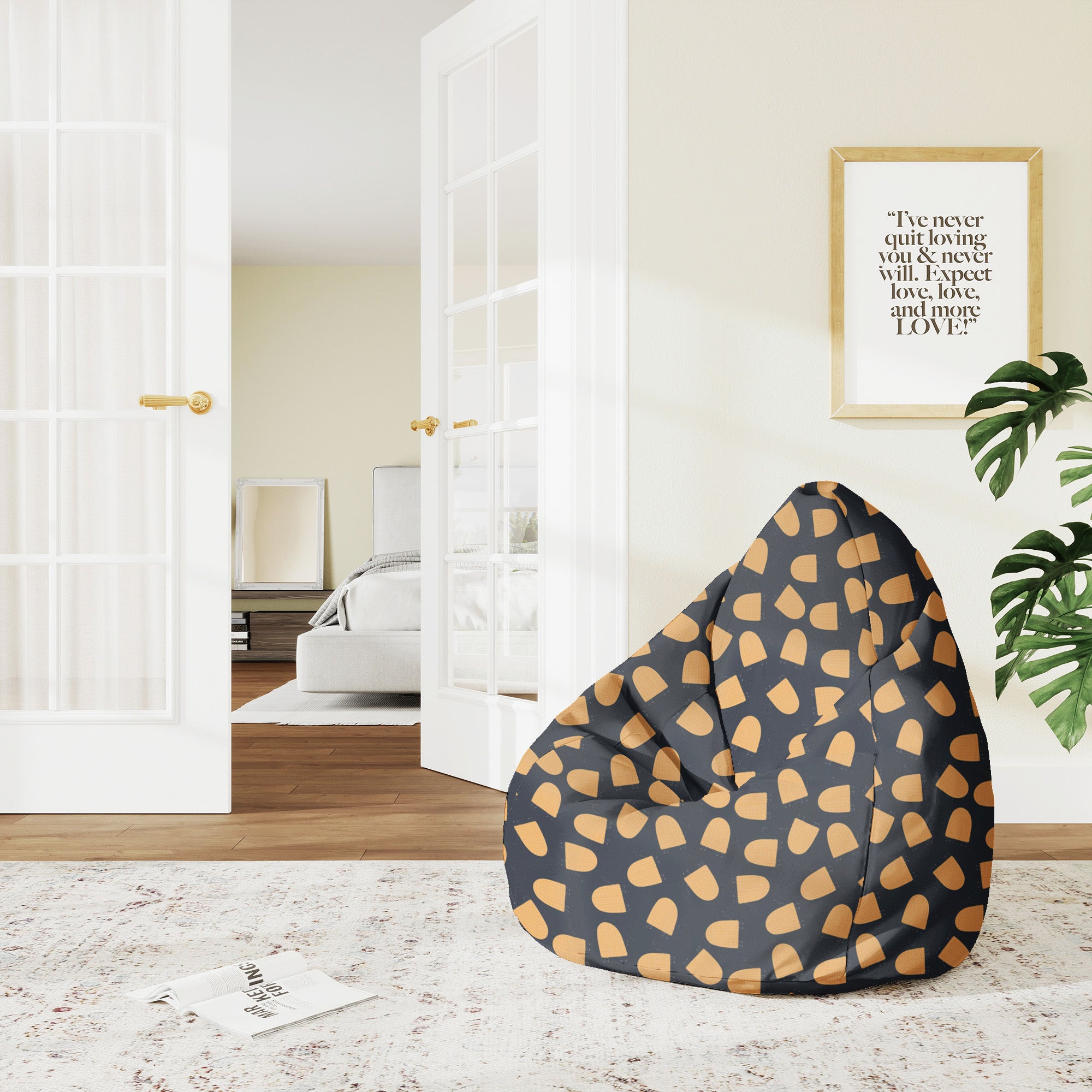 Puf Pearshape Chilling Turtles-M-Velvet