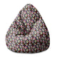 Pearshape Colourful Skull Pouf-S-Oxford