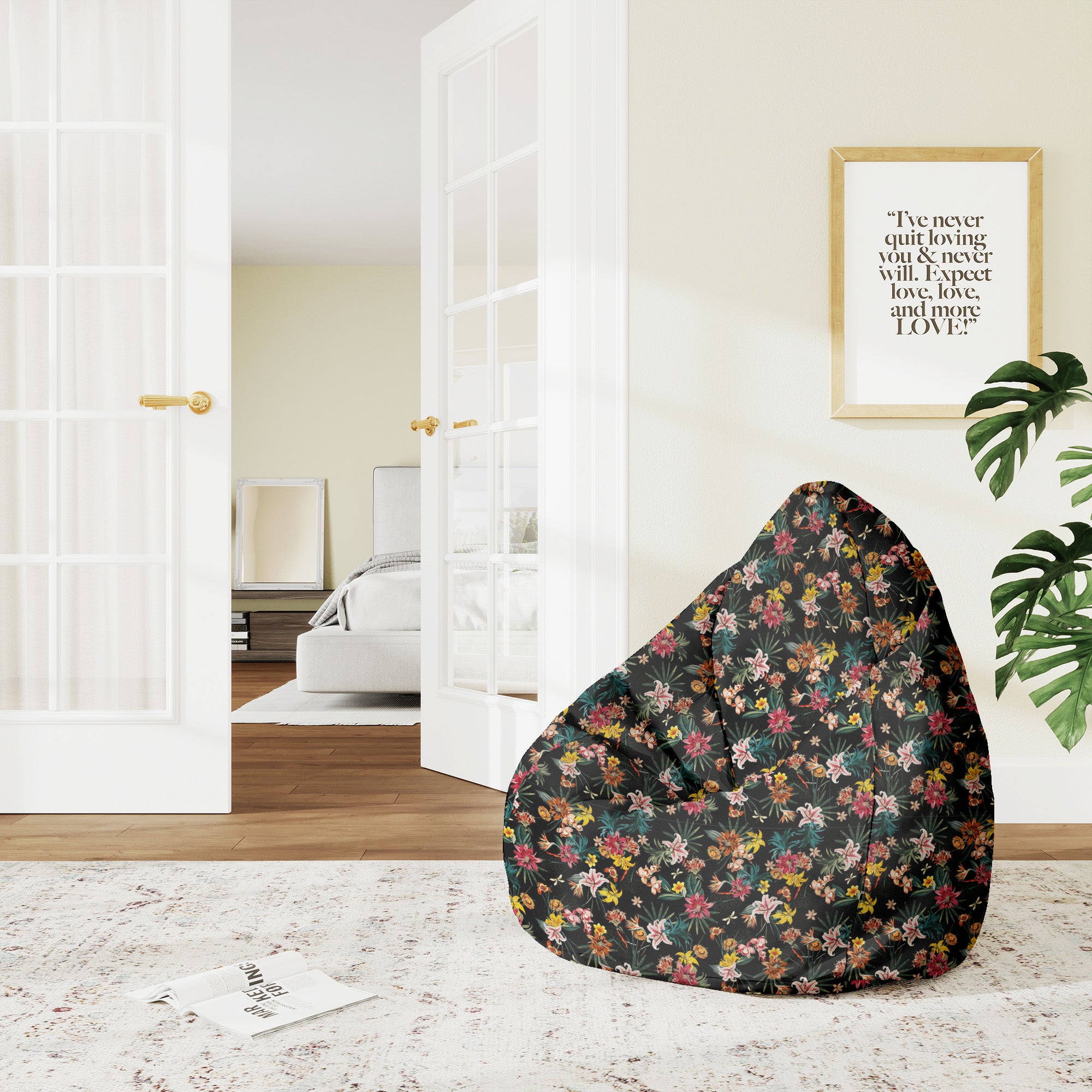 Puf Pearshape Dark Jungle-M-Oxford