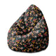 Puf Pearshape Dark Jungle-M-Velvet