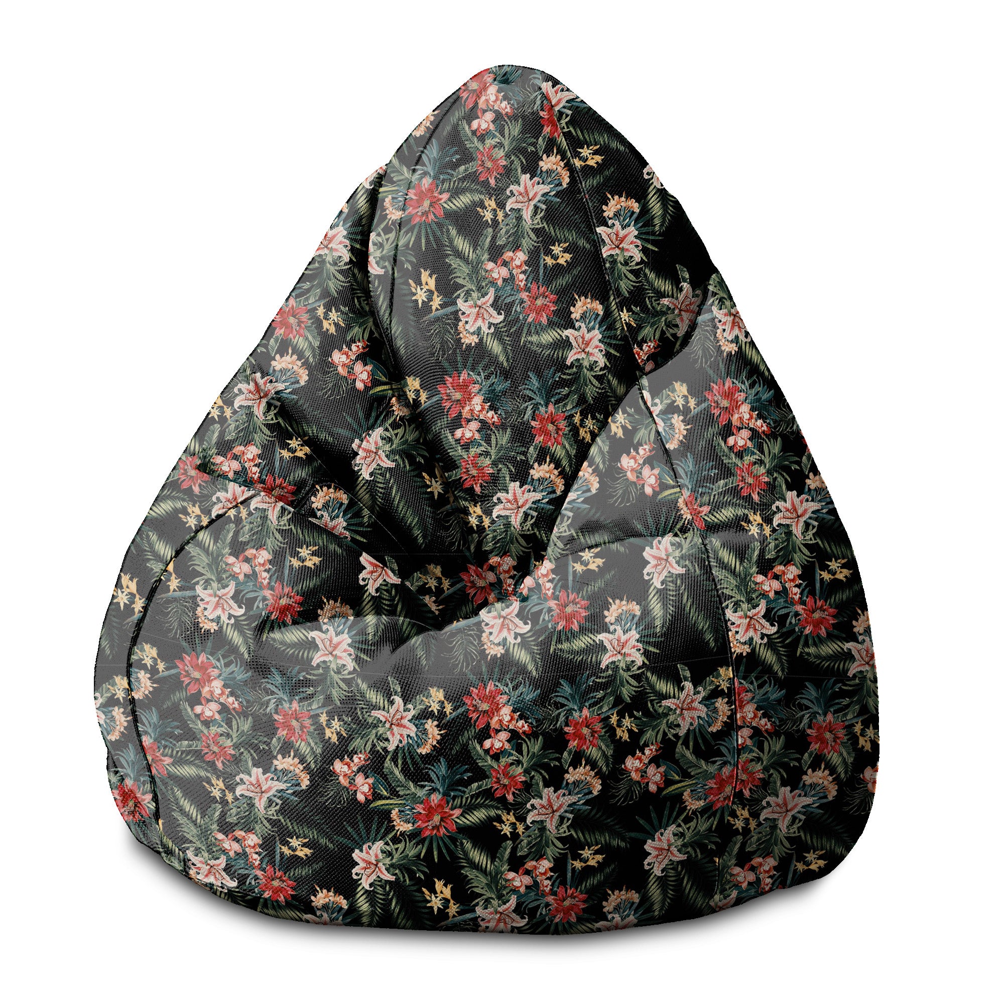 Puf Pearshape Dark Jungle Exotic