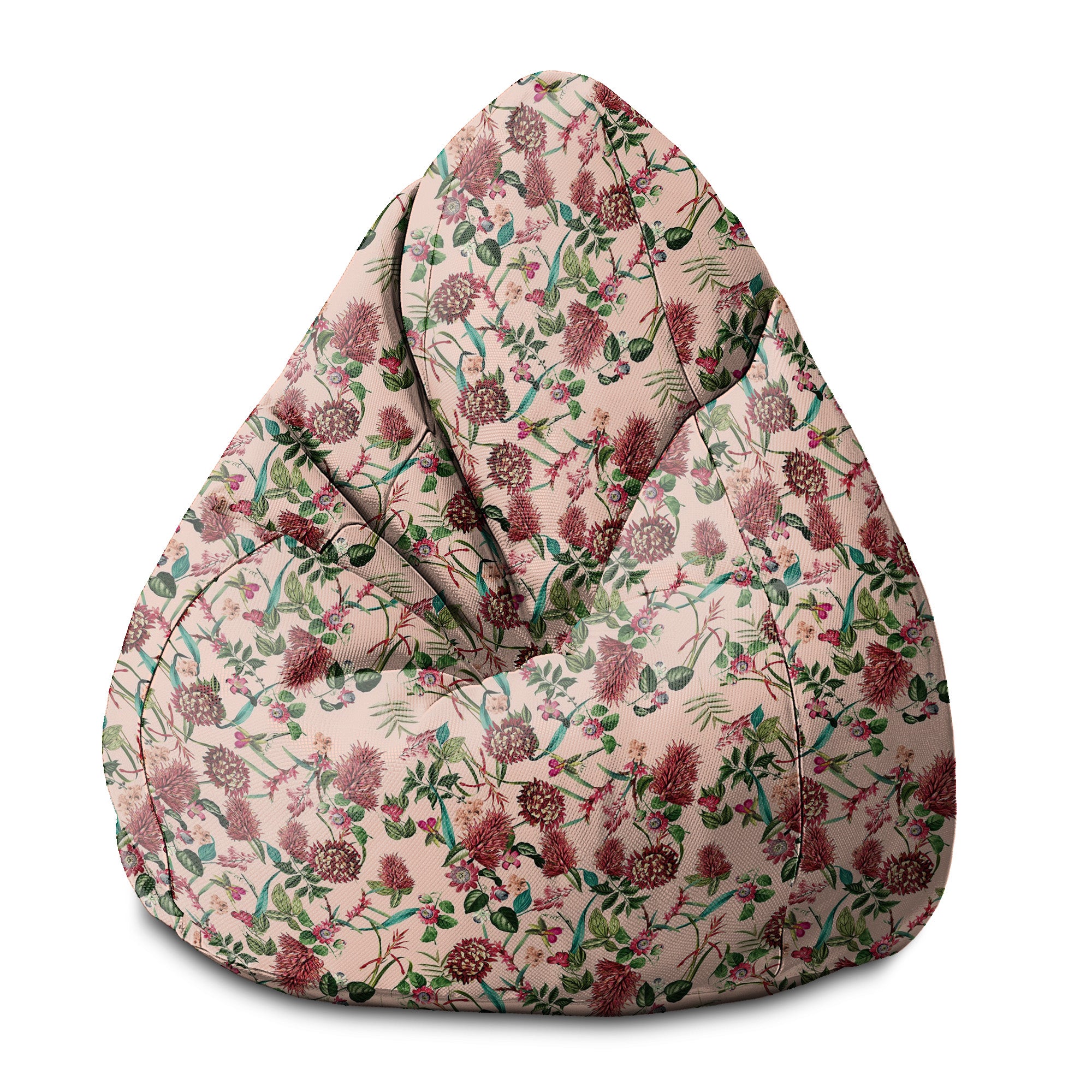 Puf Pearshape Dark Jungle Pink