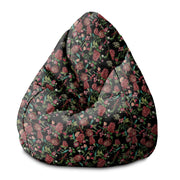 Pearshape Pouf Dark Jungle Red-S-Oxford