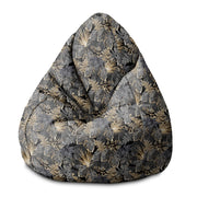 Sedací vak Pearshape Dark Tropical Plants-S-Velvet