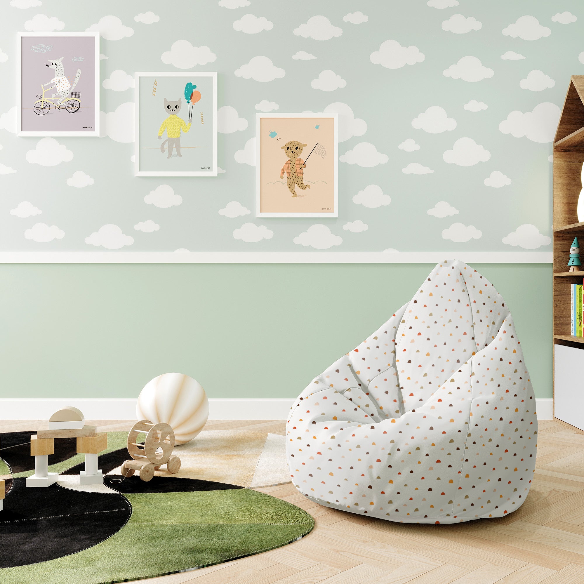 Puf Pearshape Doodle Shapes-S-Velvet