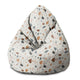 Sedací vak Pearshape Ecru Terrazzo-S-Velvet