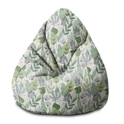 Puf Pearshape Blumen und Gras
