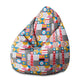 Pearshape Pouf Geometric Mosaic-M-Oxford