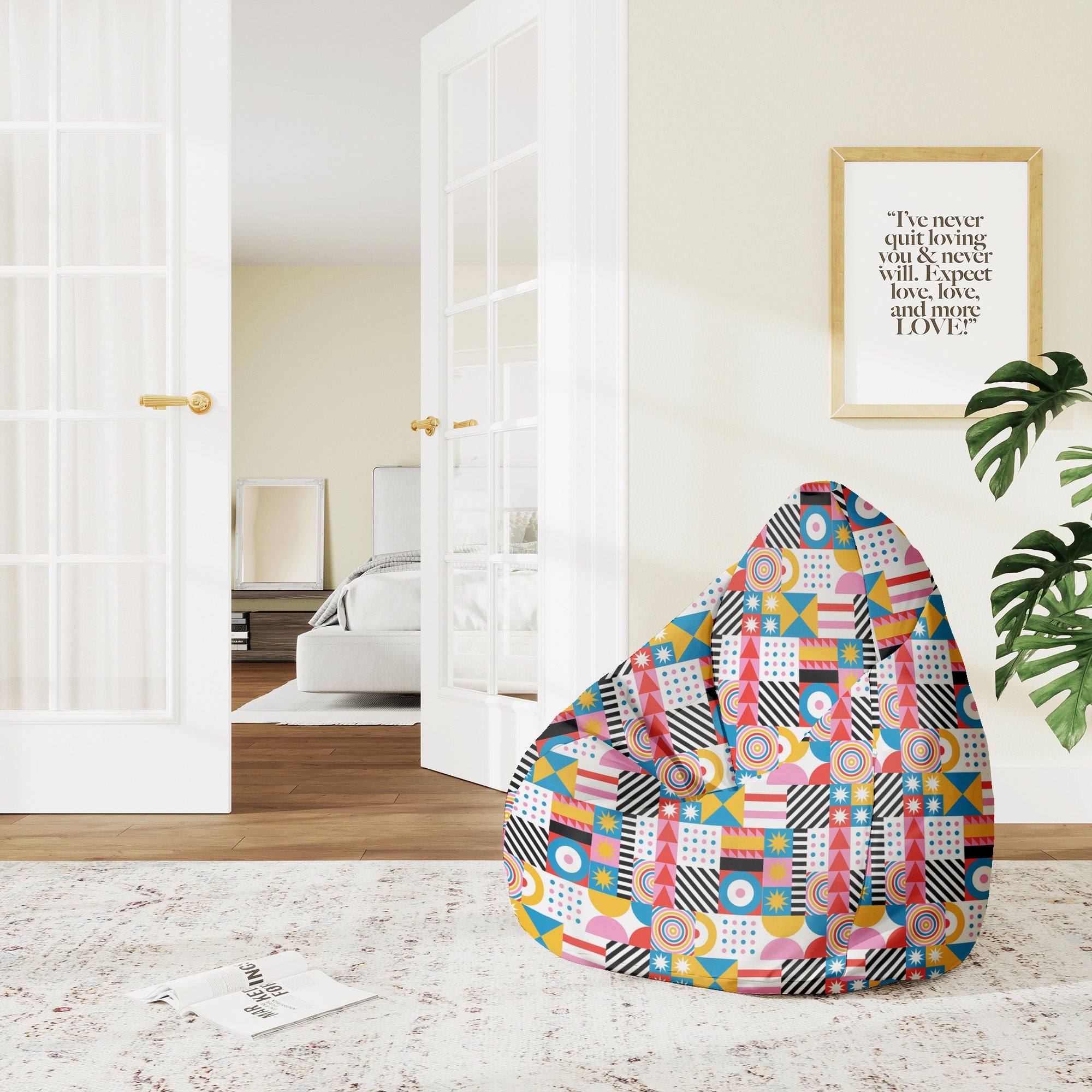 Puf Pearshape Geometric Mosaic-M-Oxford