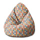 Puf Pearshape Geometric Retro-S-Velvet