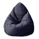 Puf Pearshape Gold Luxus Muster