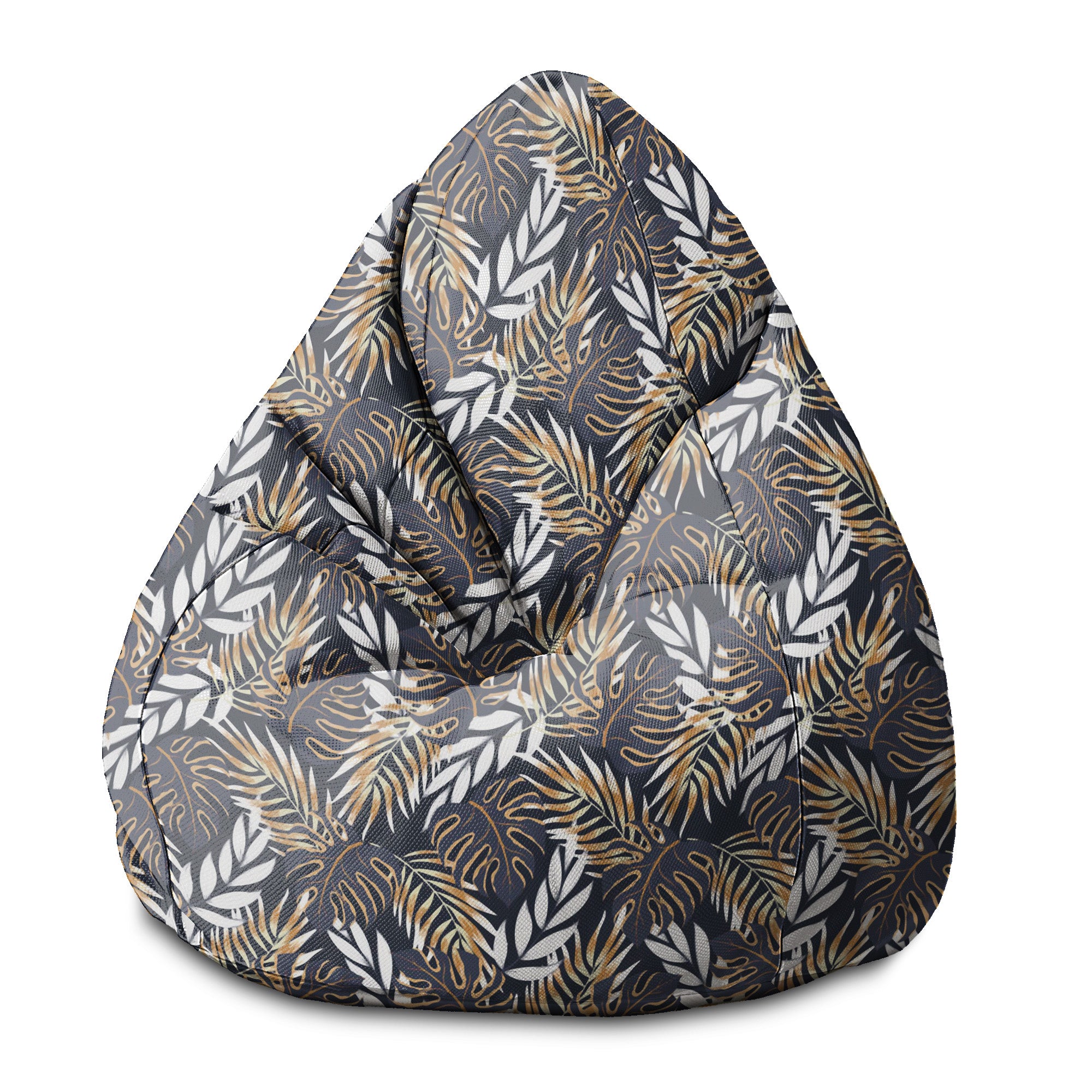 Puf Pearshape Golden Leaves