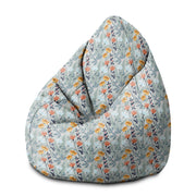 Pearshape Pouf Hand-drawn Flowers-M-Velvet