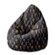 Sedací vak Pearshape Farebné páví oko-S-Velvet