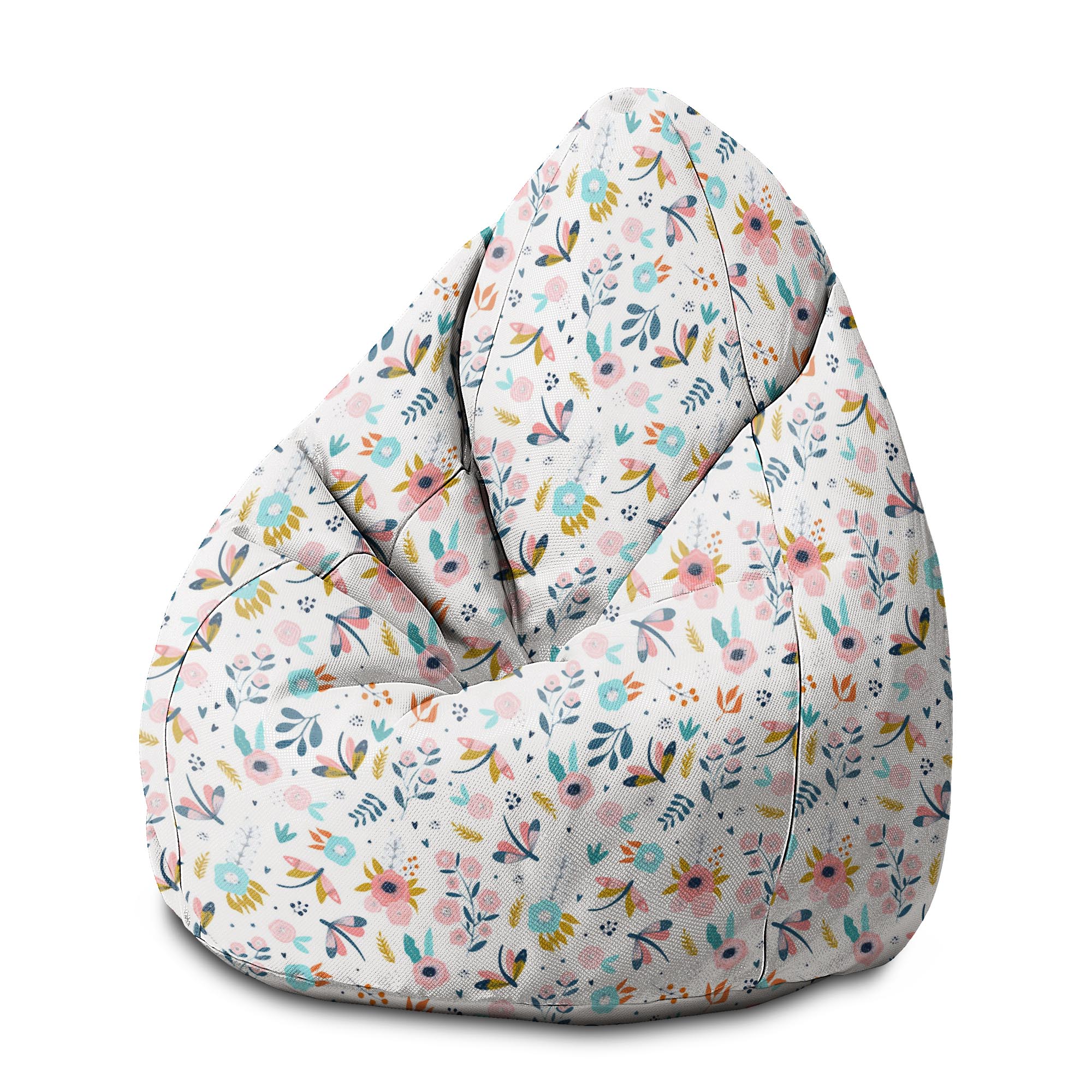 Puf Pearshape Living in the Flowers-M-Velvet