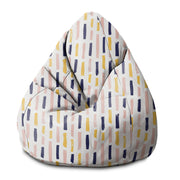 Puf Pearshape Modern Brush Strokes-S-Oxford