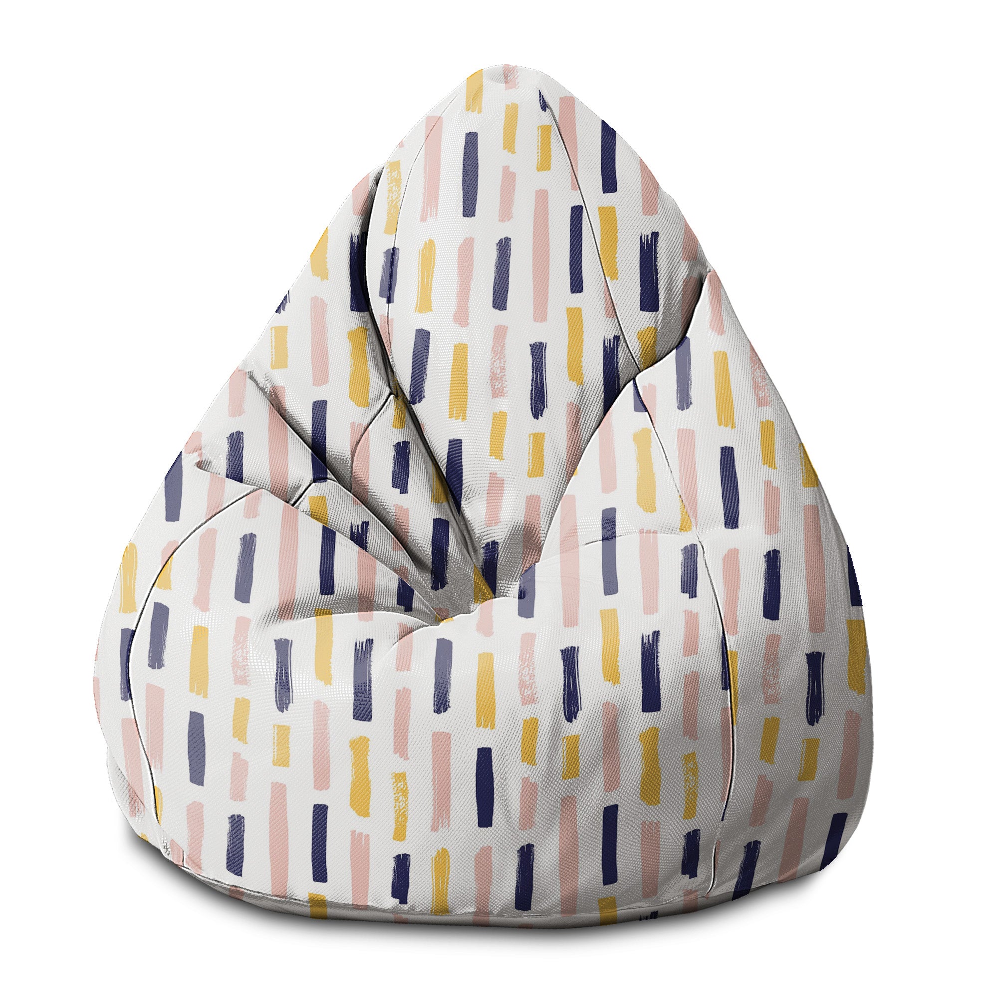 Puf Pearshape Modern Brush Strokes-S-Oxford