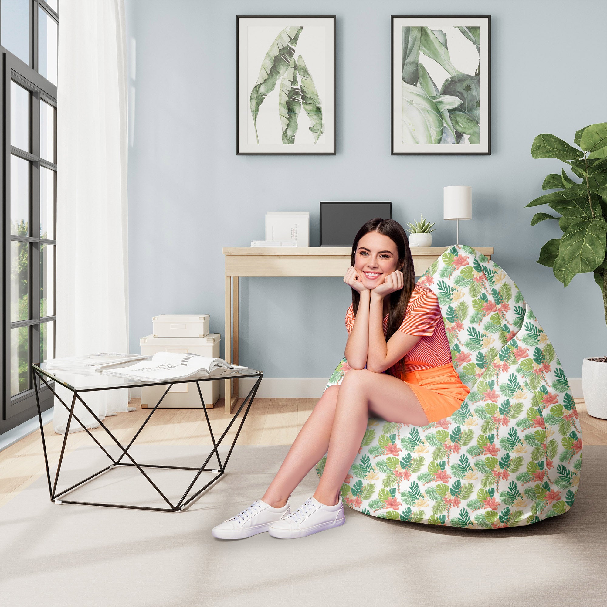Puf Pearshape Tropical-M-Oxford