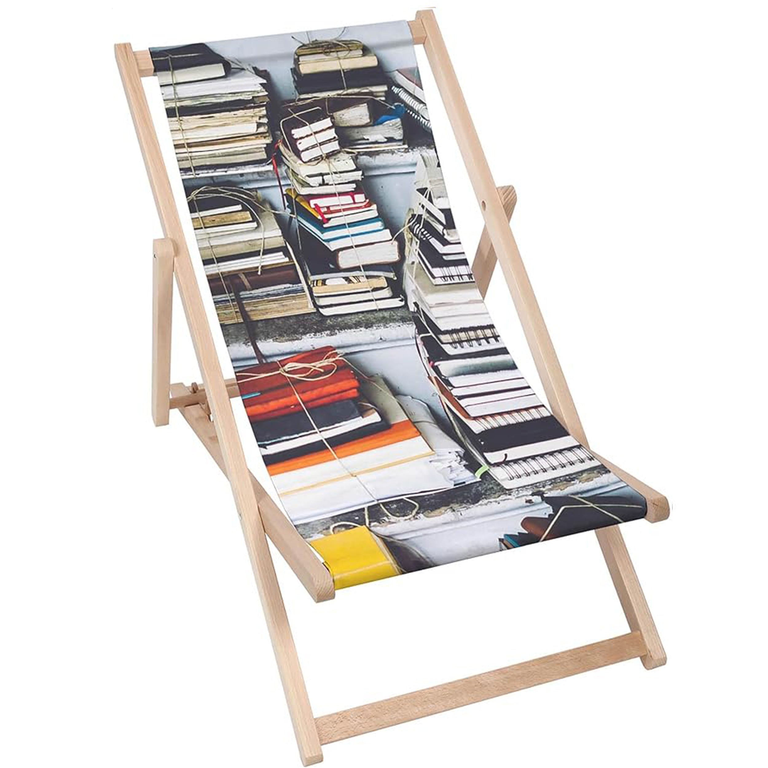 Leżak drewniany Retro Books