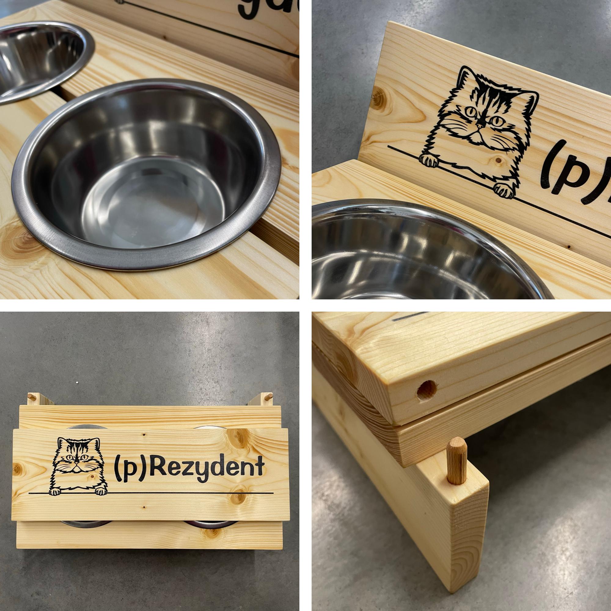 Dog Bowl Stand Dachshunds-S
