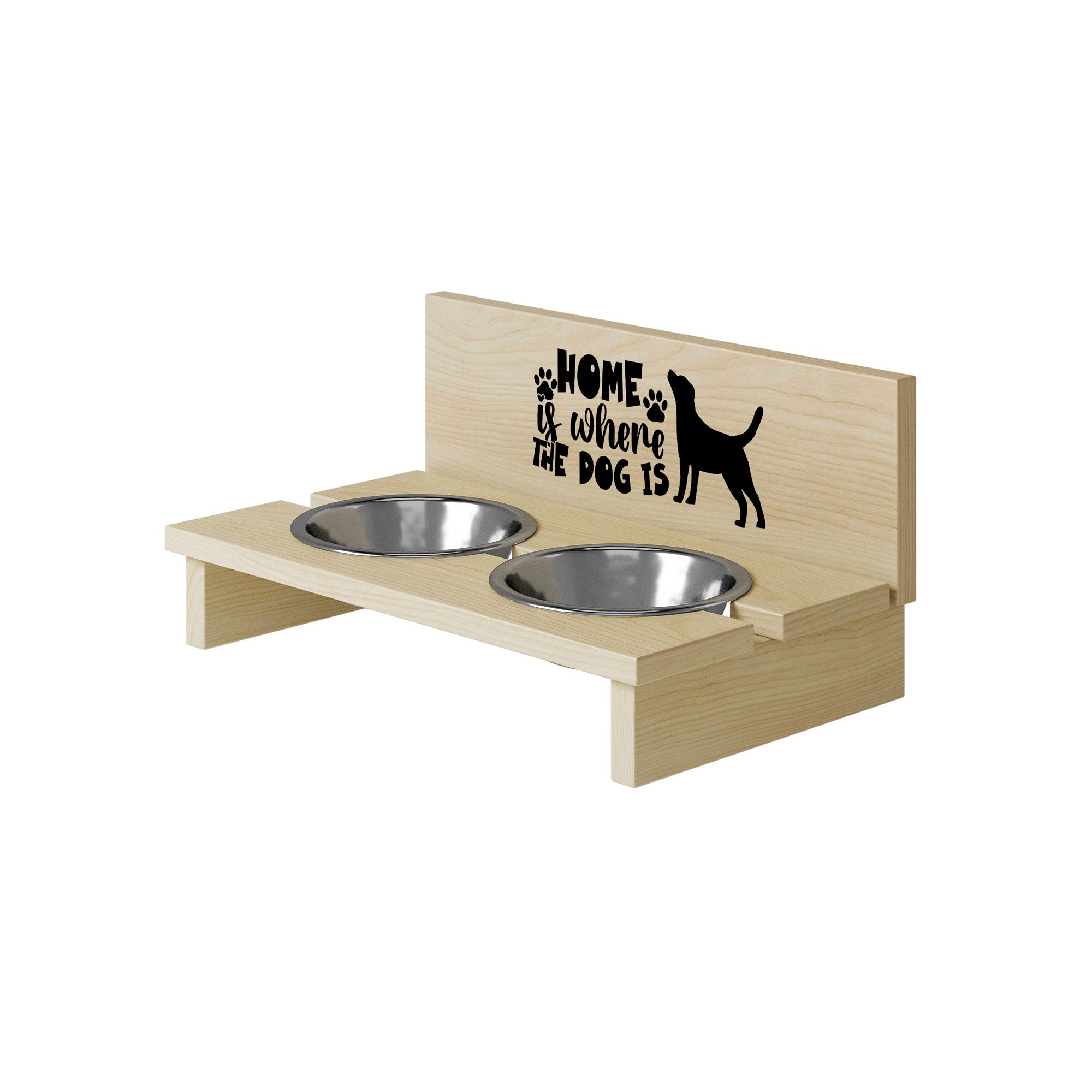 Stojak na miskę dla psa Home is Where the Dog is-S