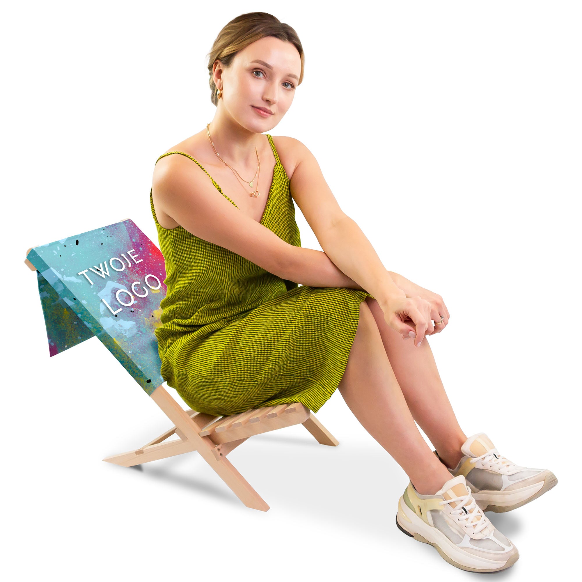 Składane Krzesło Plażowe z własnym logo reklamowym