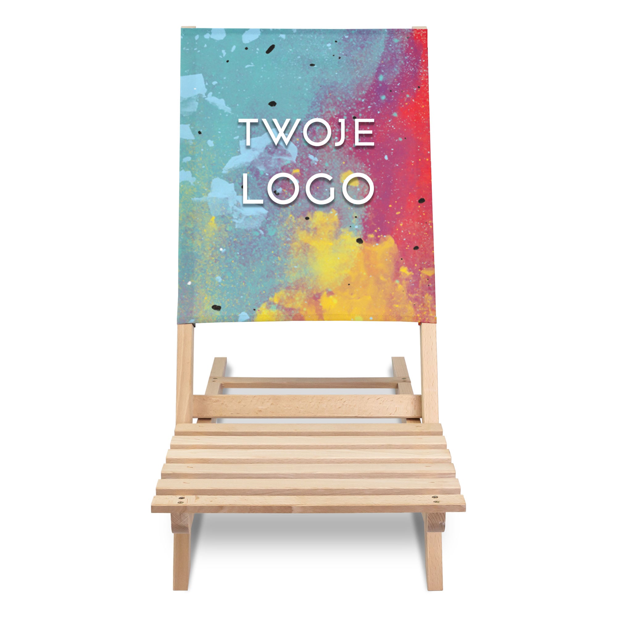Składane Krzesło Plażowe z własnym logo reklamowym