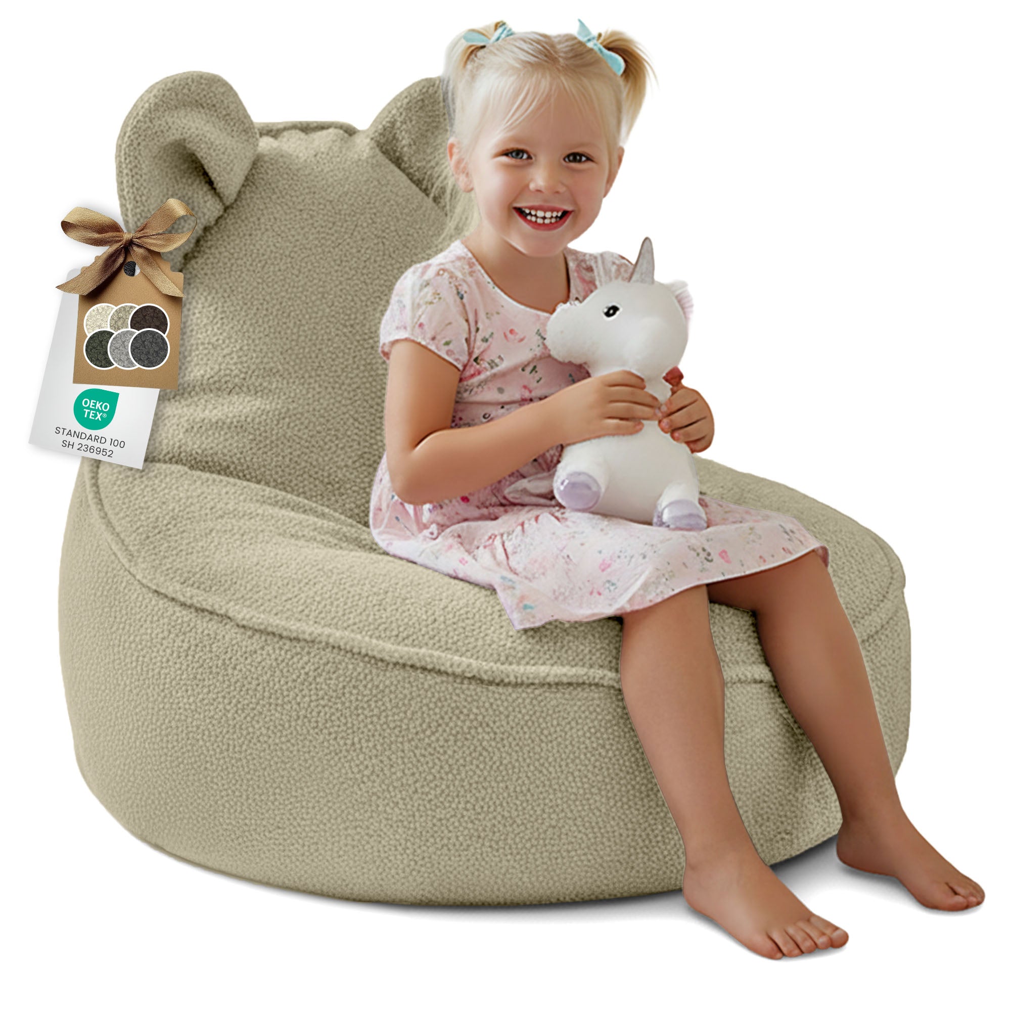 Beanbag Animo Mouse Pearl Grey