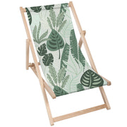 Leżak drewniany Tropical Mint Leaves