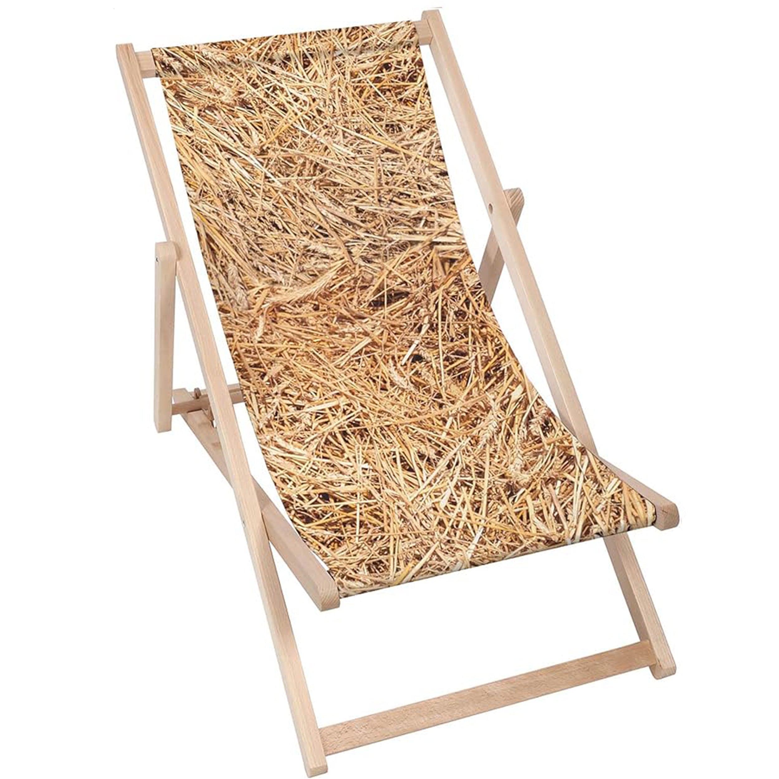 Leżak drewniany Village Straw