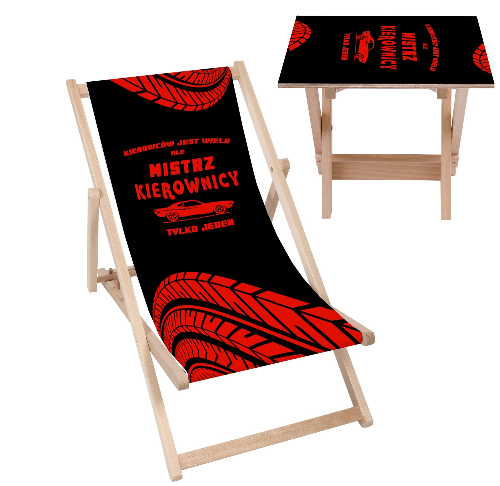 Deck Chair and Table Set Steering Master