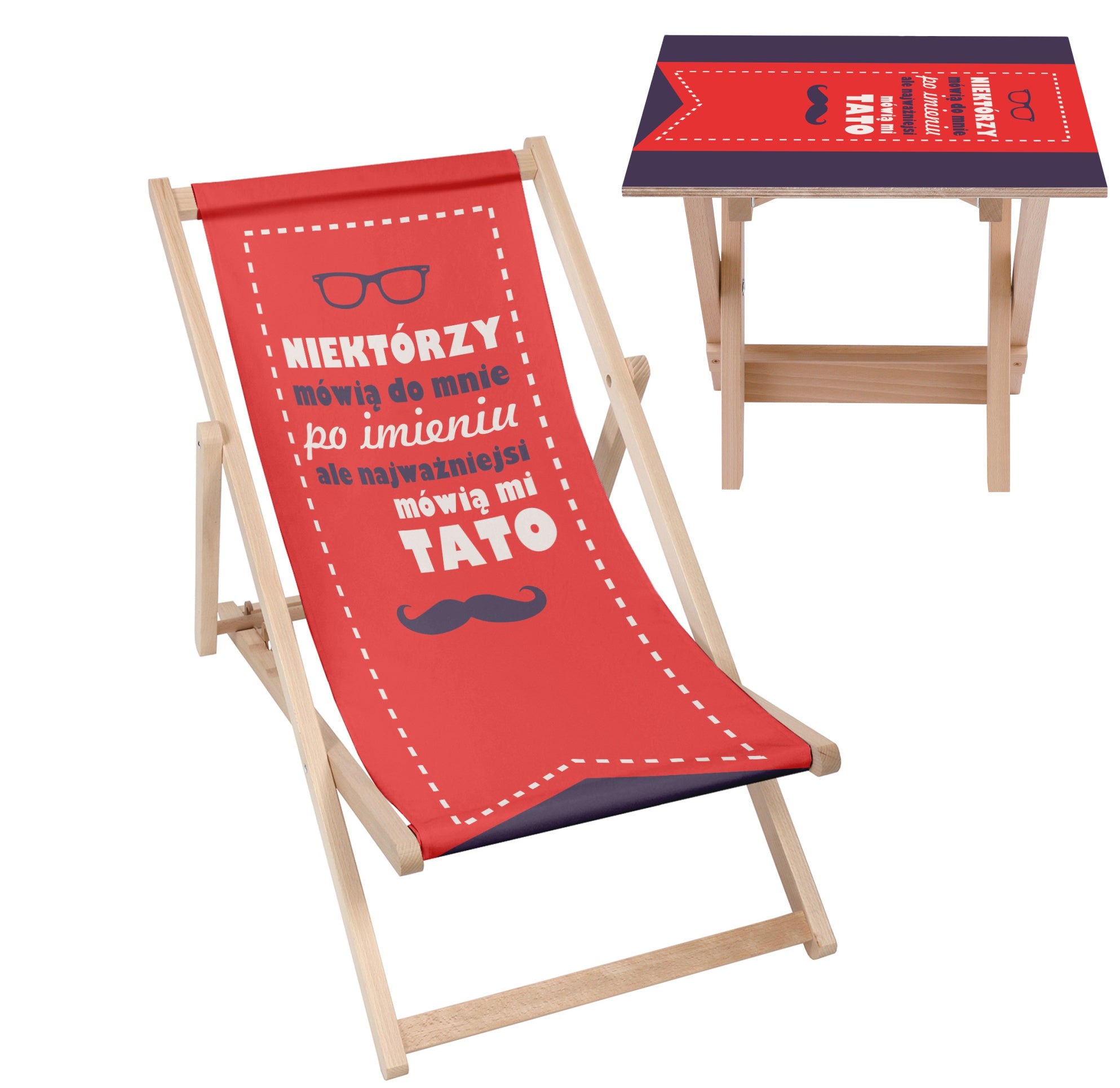Deck Chair and Table Set The Most Important Call Me Dad