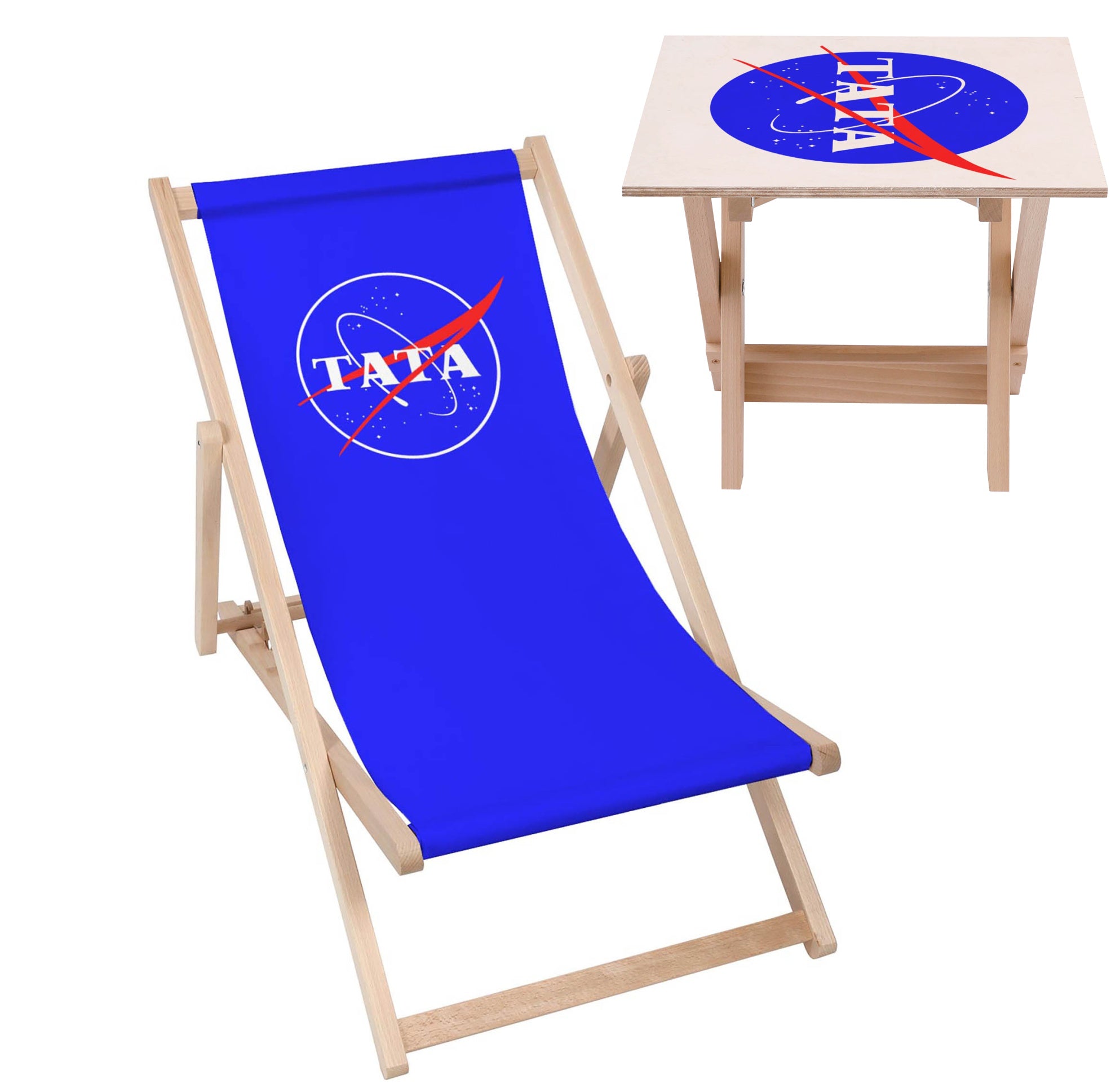 Deck Chair and Table Set Dad Galaxy