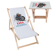 Sada lehátko a stolek Táta sní o motocyklech