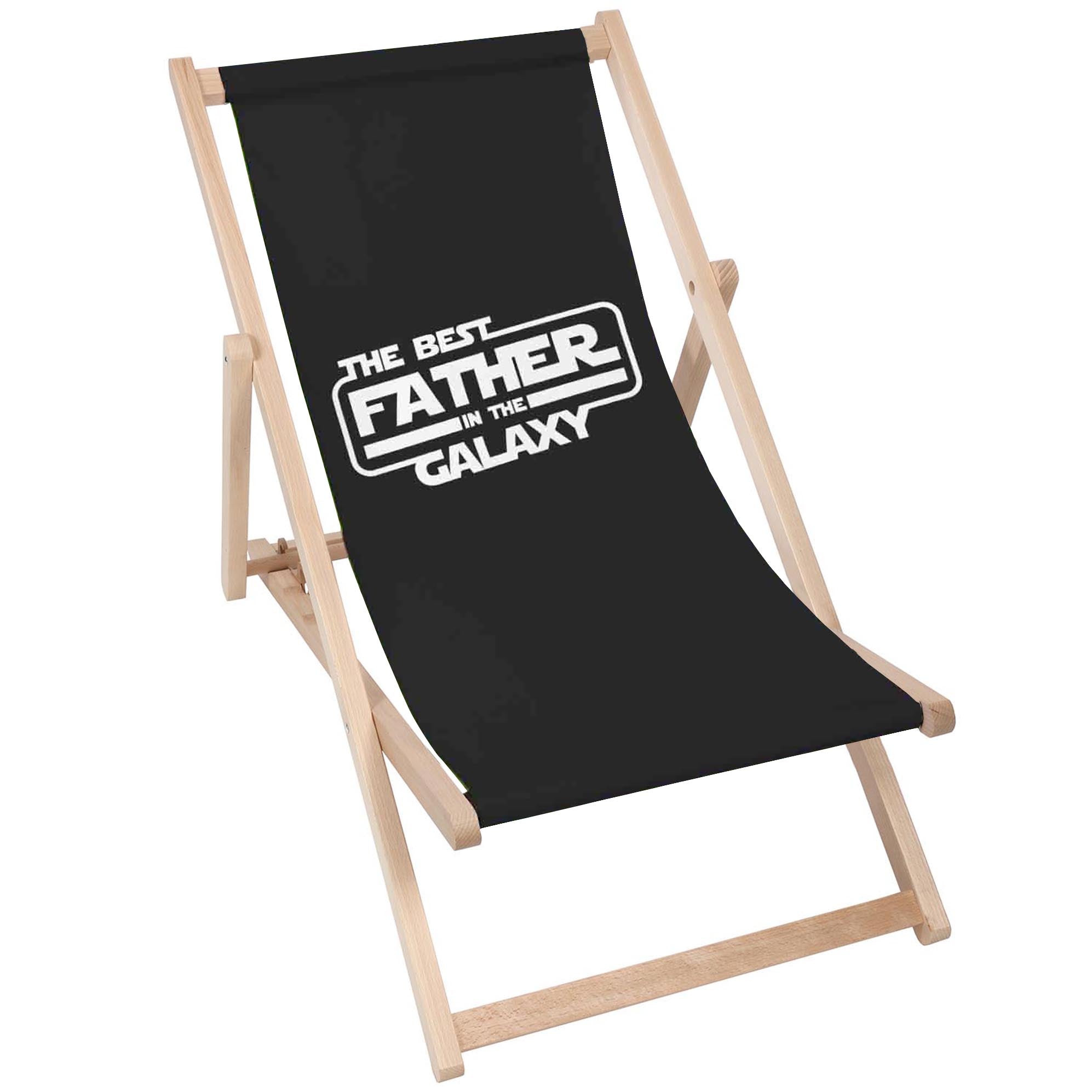 Deck Chair and Table Set Best Father in the Galaxy