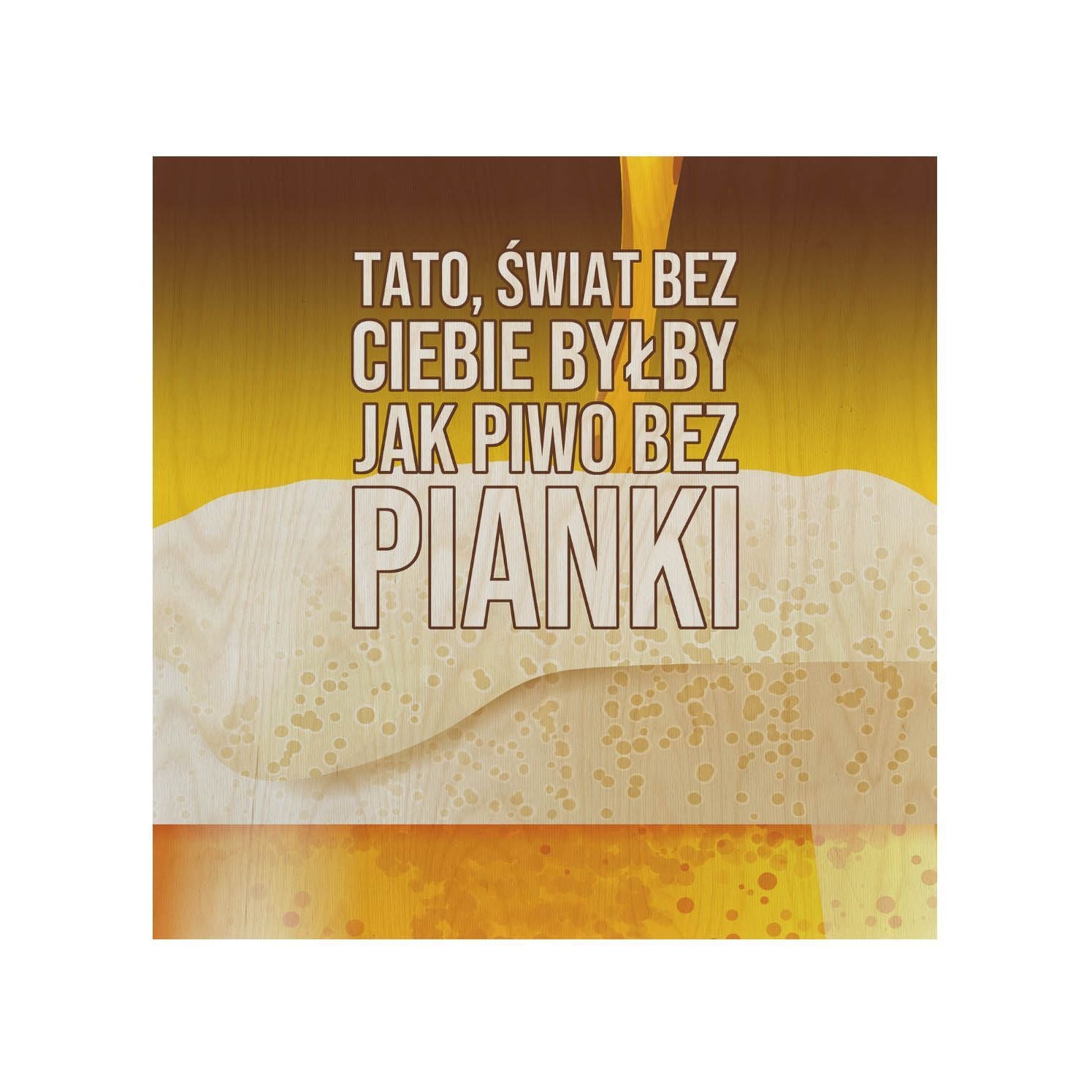 Zestaw Leżak i stolik Piwo bez pianki