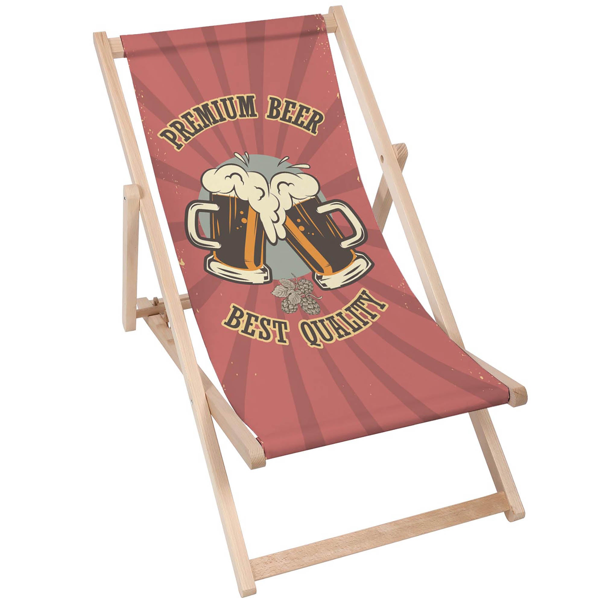 Deck Chair and Table Set Premium Beer