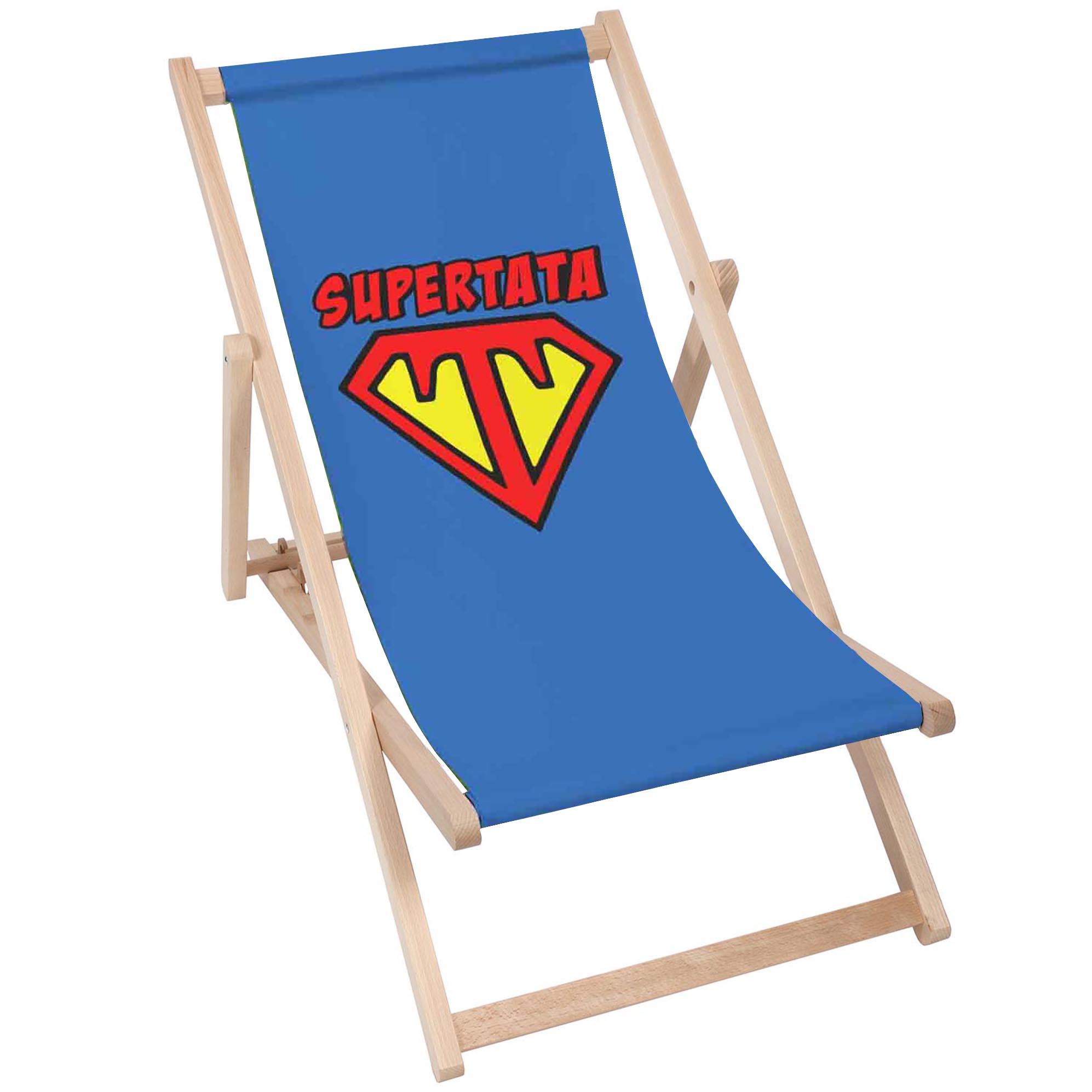 Deck Chair and Table Set Super Dad